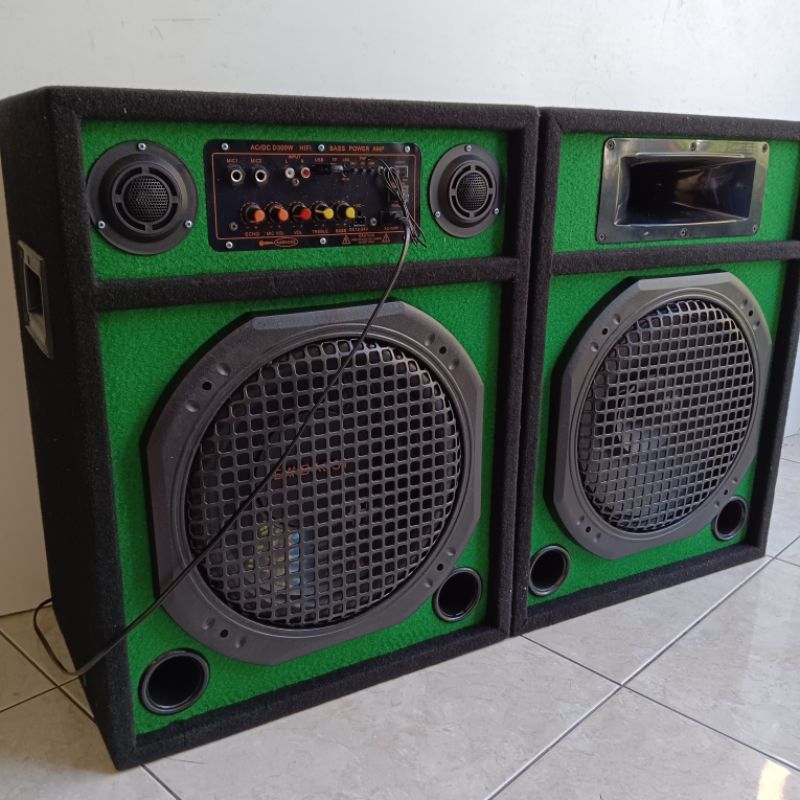 Jual Paket Speaker Karoke Bluetooth 12 in Dobel D300 Power Amplifier ...