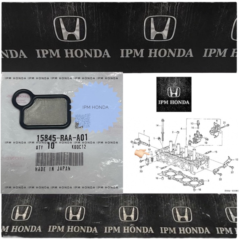 Jual 15845 RAA Filter Oring Sil Seal VTC VTEC Depan CRV GEN 2 2.0 RD4 2 ...