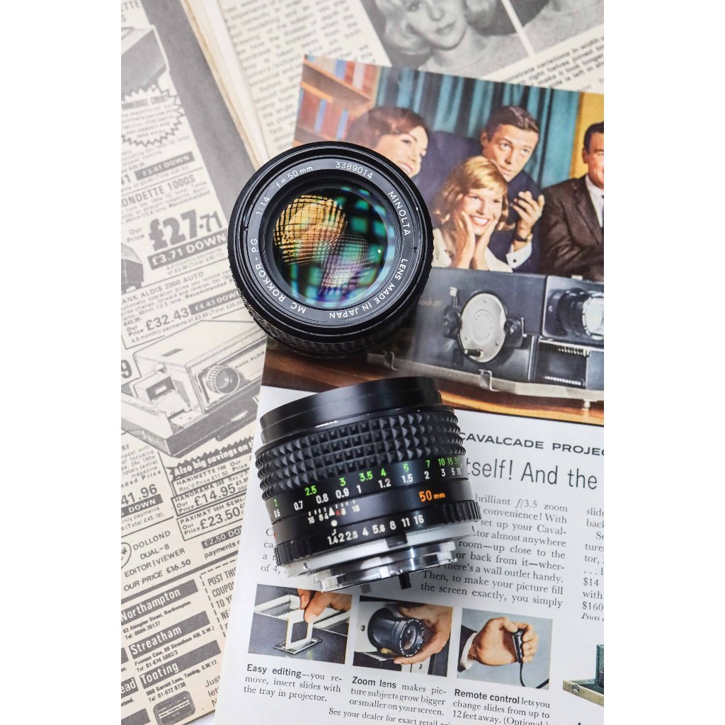 ミノルタMD50mmF1.4(後期型・フイルター径49mm） 迷わ