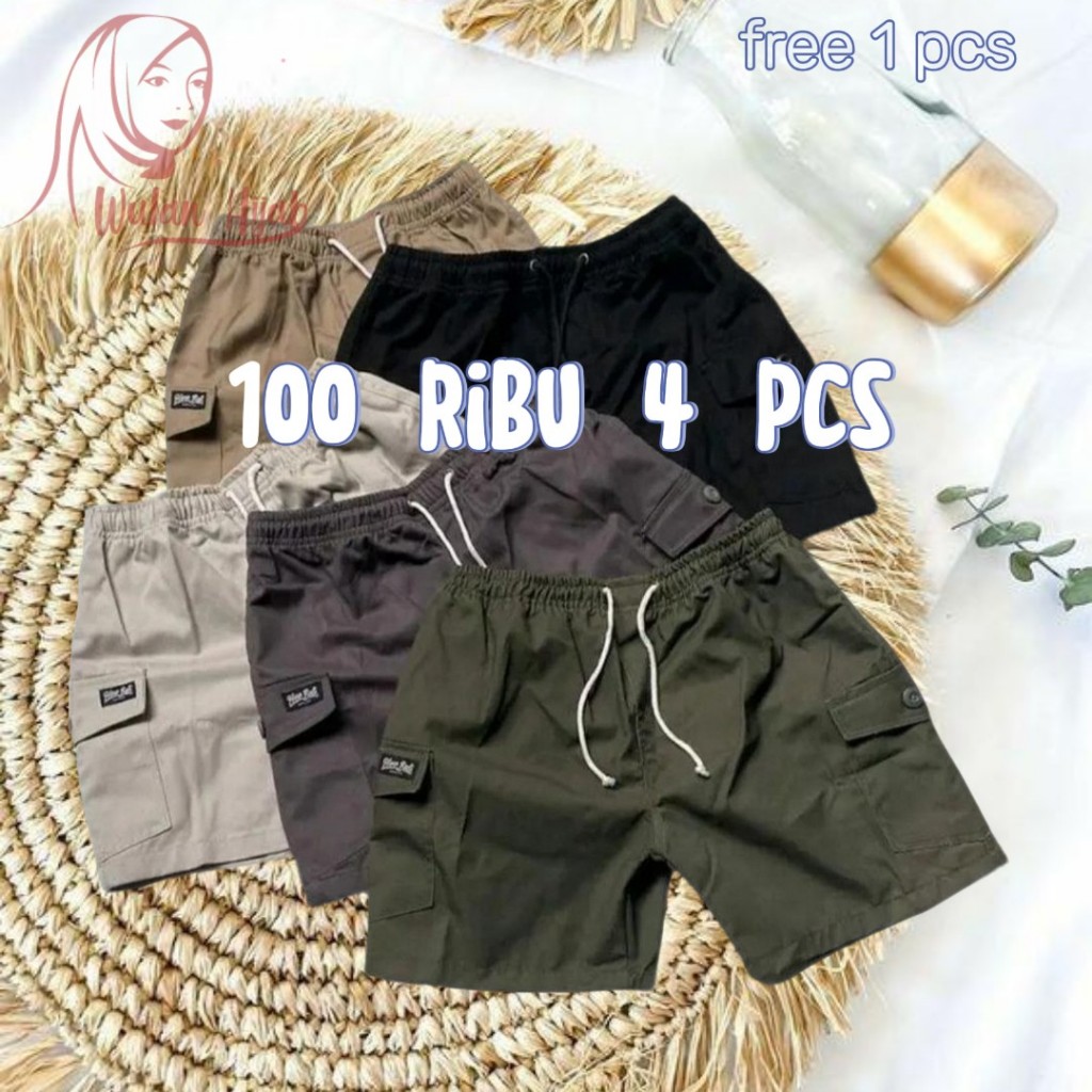 Jual Paket 100 Ribu Dapat Pcs Celana Cargo Pendek Celana