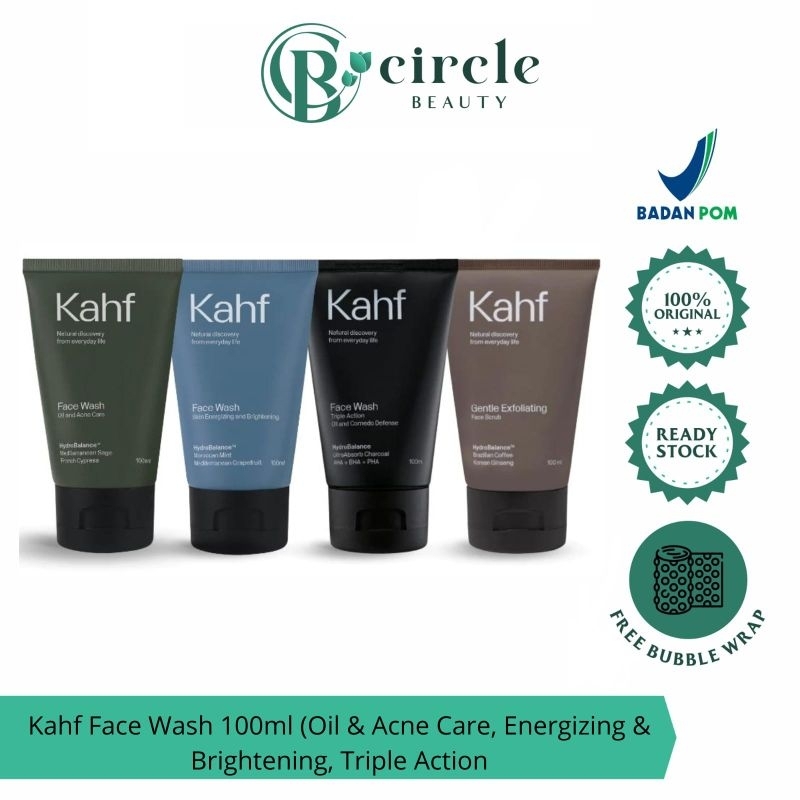Jual Kahf Face Wash 100ml ( Oil & Acne Care, Energizing & Brightening