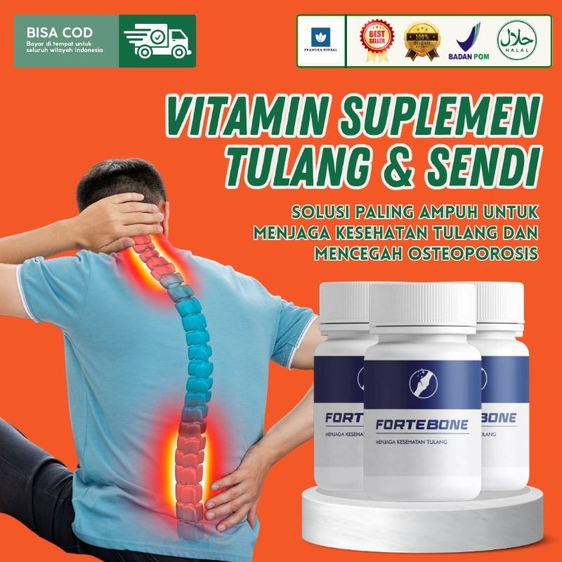 Jual FORTEBONE ialah Vitamin Tulang & Sendi Suplemen Kesehatan Tulang ...