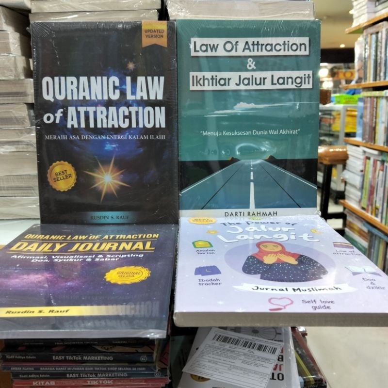 Jual Paket 4 Buku Quranic Law Of Attraction, Ikhtiar Jalur Langit,daily ...