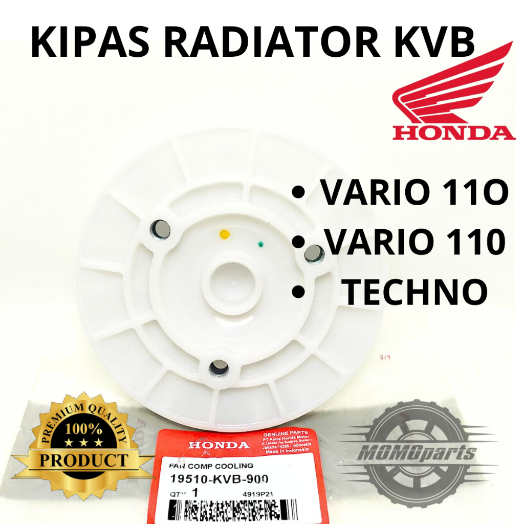 Jual ORIGINAL KIPAS RADIATOR KVB HONDA VARIO 110 KARBU VARIO 110 TECHNO ...