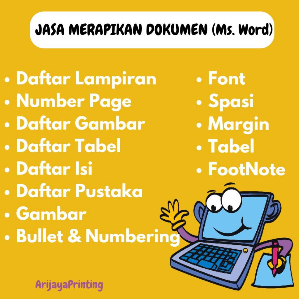 JASA MERAPIKAN DOKUMEN FILE WORD PROFESIONAL EDIT TOTAL HARGA TERJANGKAU | DAFTAR ISI TABEL PUSTAKA MARGIN FOOTNOTE