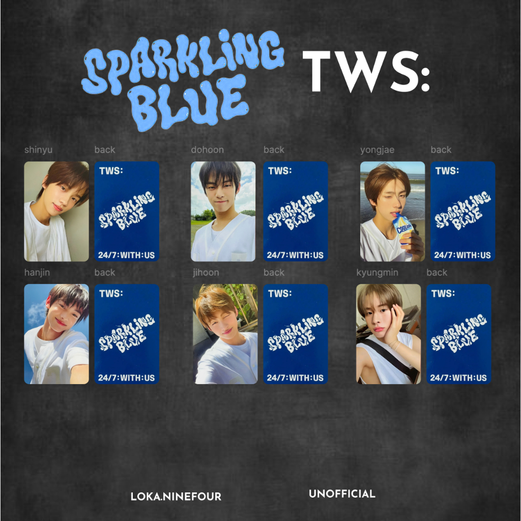 Jual [MINIMAL 10 PCS] PC TWS SPARKLING BLUE Photocard Potocard ...