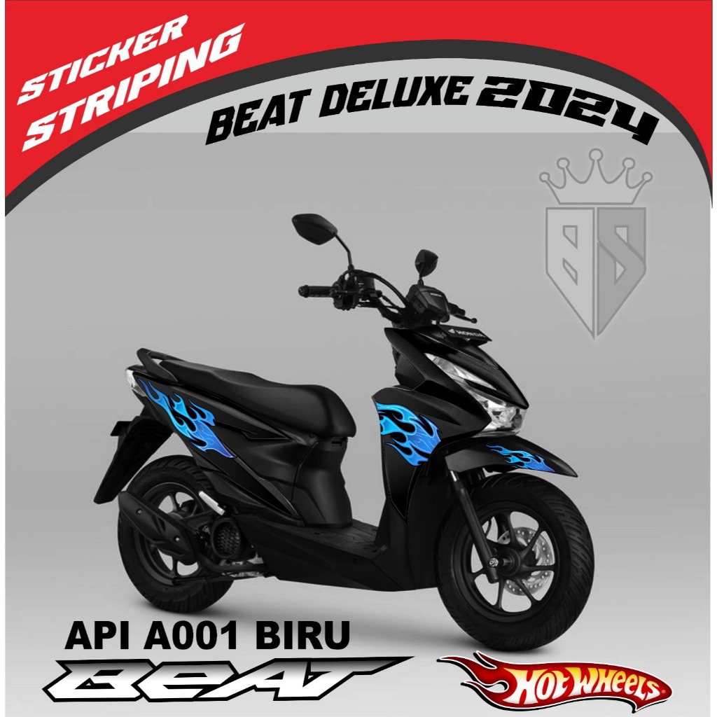 Jual STIKER STRIPING BEAT DELUXE 2024 MOTIF API A001 KEREN STRIPING ...