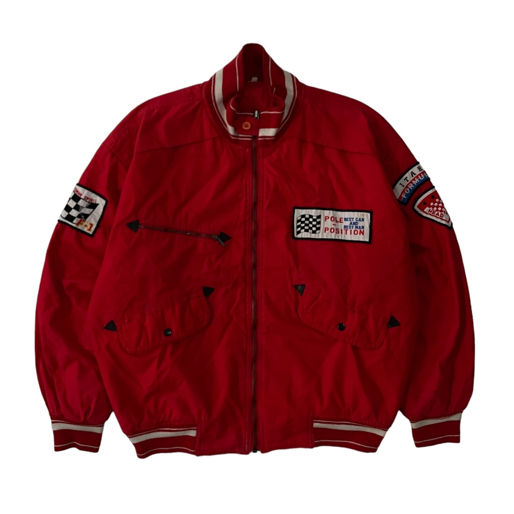 Jual Vintage Formula 1 Pole Position Bomber Racing Jacket | Shopee ...