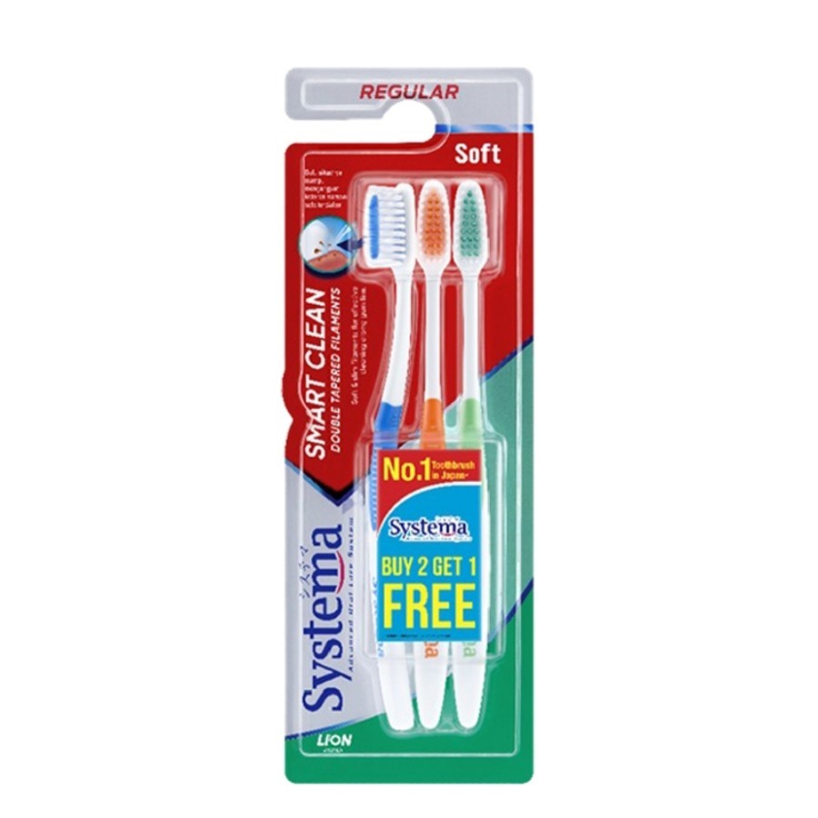 Jual Systema Sikat Gigi Smart Clean 3 pcs | Shopee Indonesia