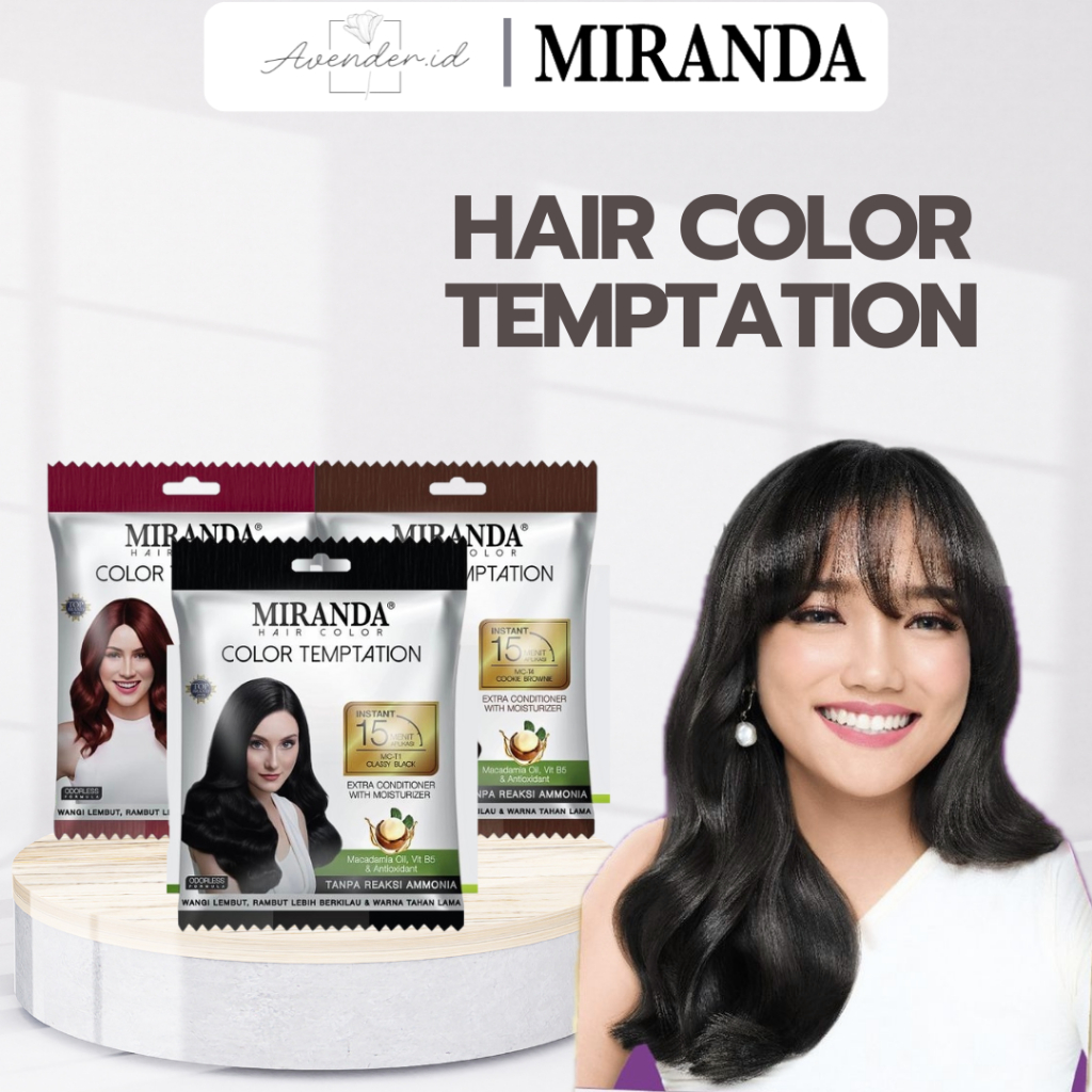 Jual (GET 1 GIFT) MIRANDA Hair Color Temotation, pewarna rambut, cet ...
