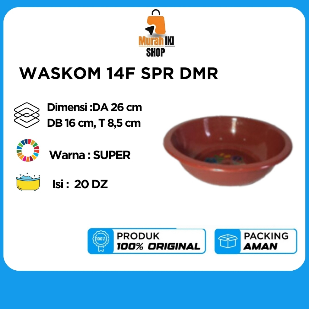 Jual WASKOM PLASTIK 14F SUPER ISI 12 PCS | Shopee Indonesia