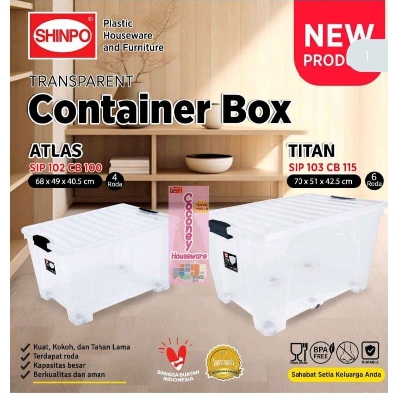 Jual Transparent Container Box Shinpo / Container Box Transparan ...
