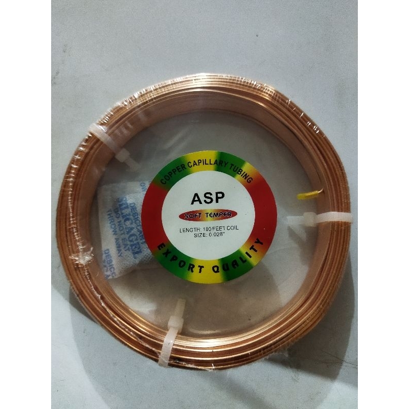 Jual pipa kapiler tembaga / Cooper capilary ukuran 0.028 / AC / KULKAS ...