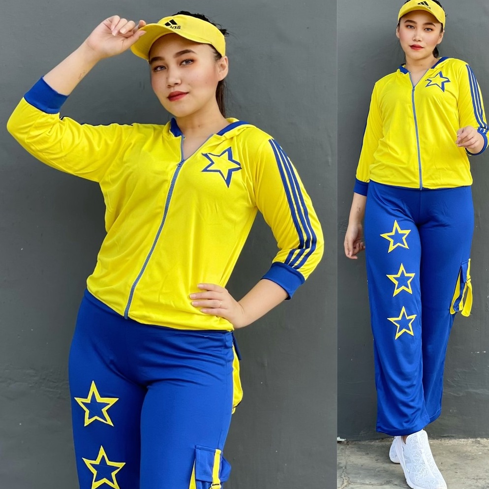 Jual KODE E15V Setelan Baju Senam Lapangan Bint…