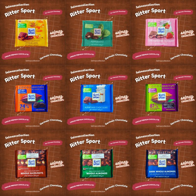 Jual Ritter Sport 100gr Ready Coklat Ritter Sport | Shopee Indonesia