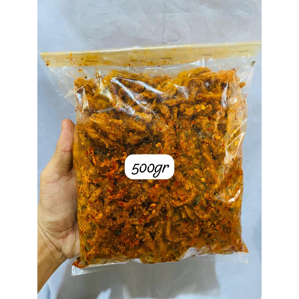 Jual jamur crispy/keripik jamur pedas daun jeruk bumbu melimpah jamur ...