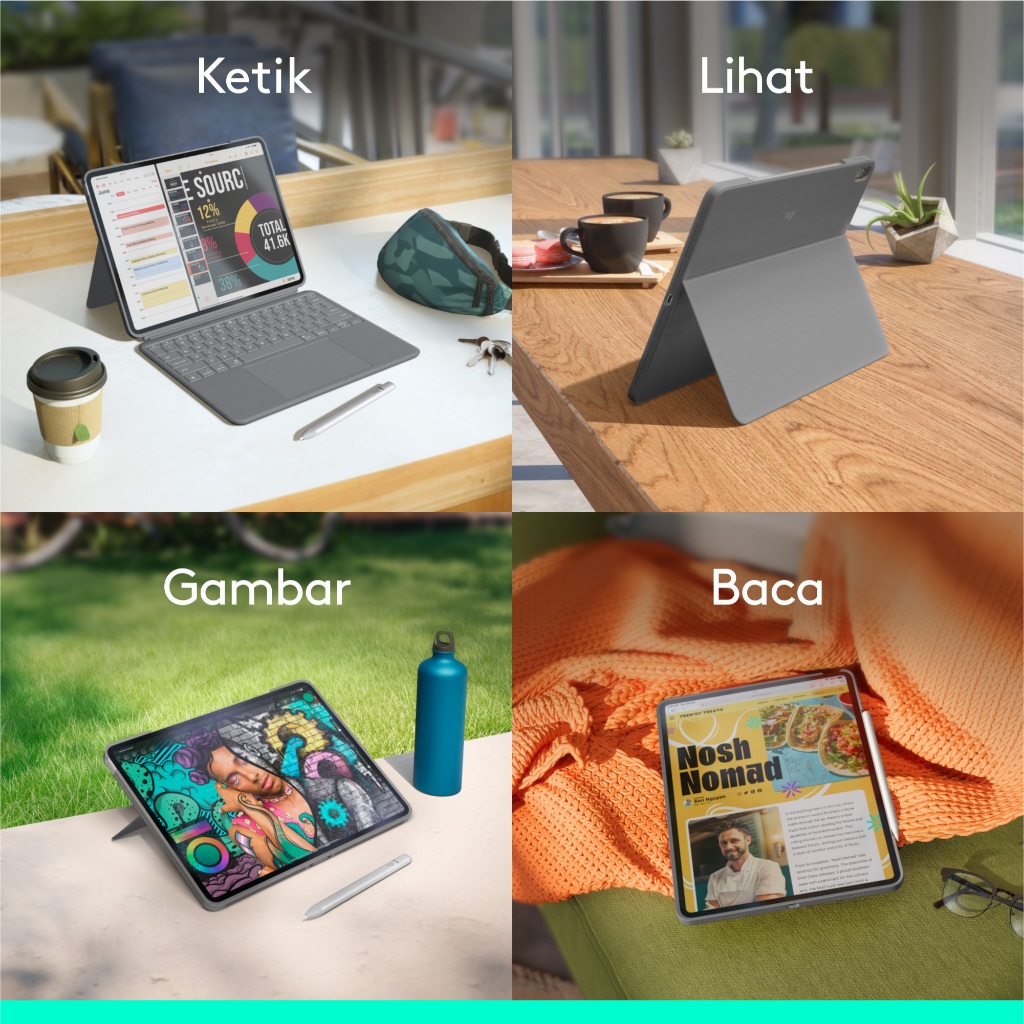 Logitech Combo Touch Keyboard Case untuk iPad Air 13 inch (M2, M3 & M4) (8)
