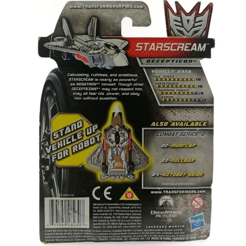 Jual 2010 Hasbro Transformers RPMS Combat Series Starscream (Decepticon ...