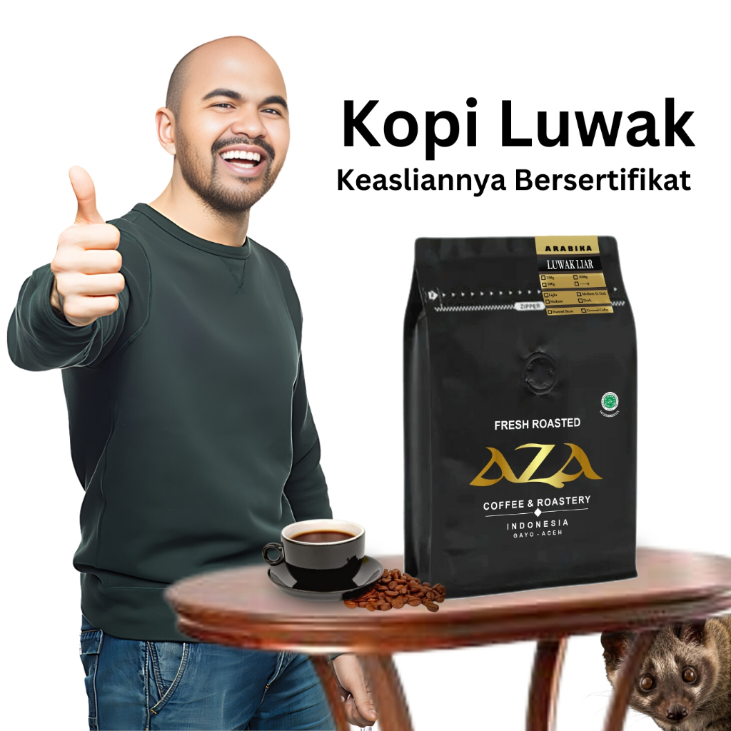 Jual Kopi Luwak Liar Arabika Gayo Aceh Biji Roasted Beans Bubuk ...