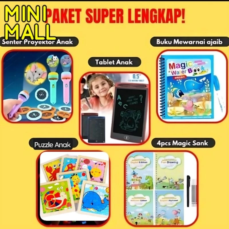 Paket Edukasi Mainan Anak Viral C8 mainan Super lengkap Edukasi Paket Viral Mainan Anak Belajar Edukasi Bermain C8