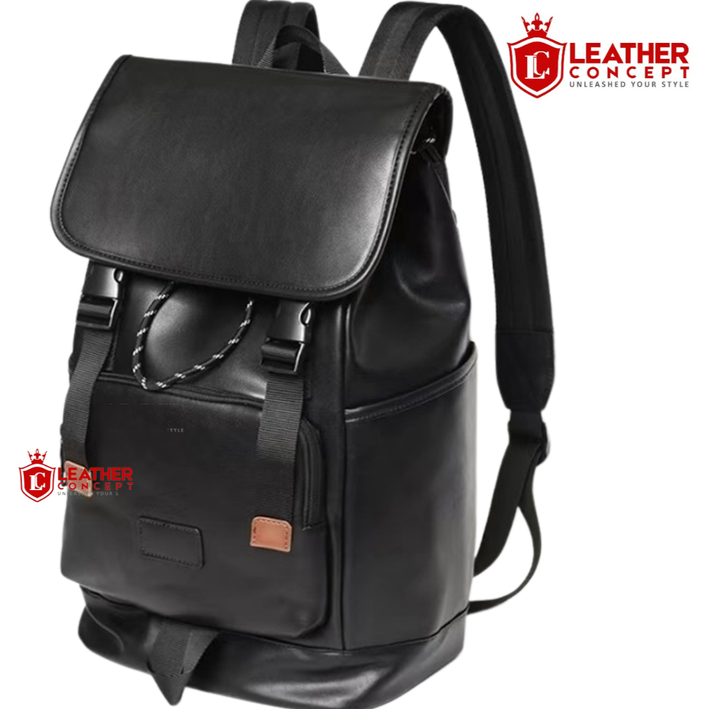 Jual Tas Ransel Kulit Pria Backpack Kulit Pria MENTHOL | Shopee Indonesia