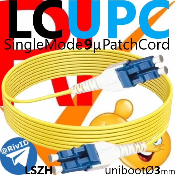 Jual Patchcord 2c LC UPC 1 2 3 15 20 25 30 35 40 45 55 60 m Uniboot ...