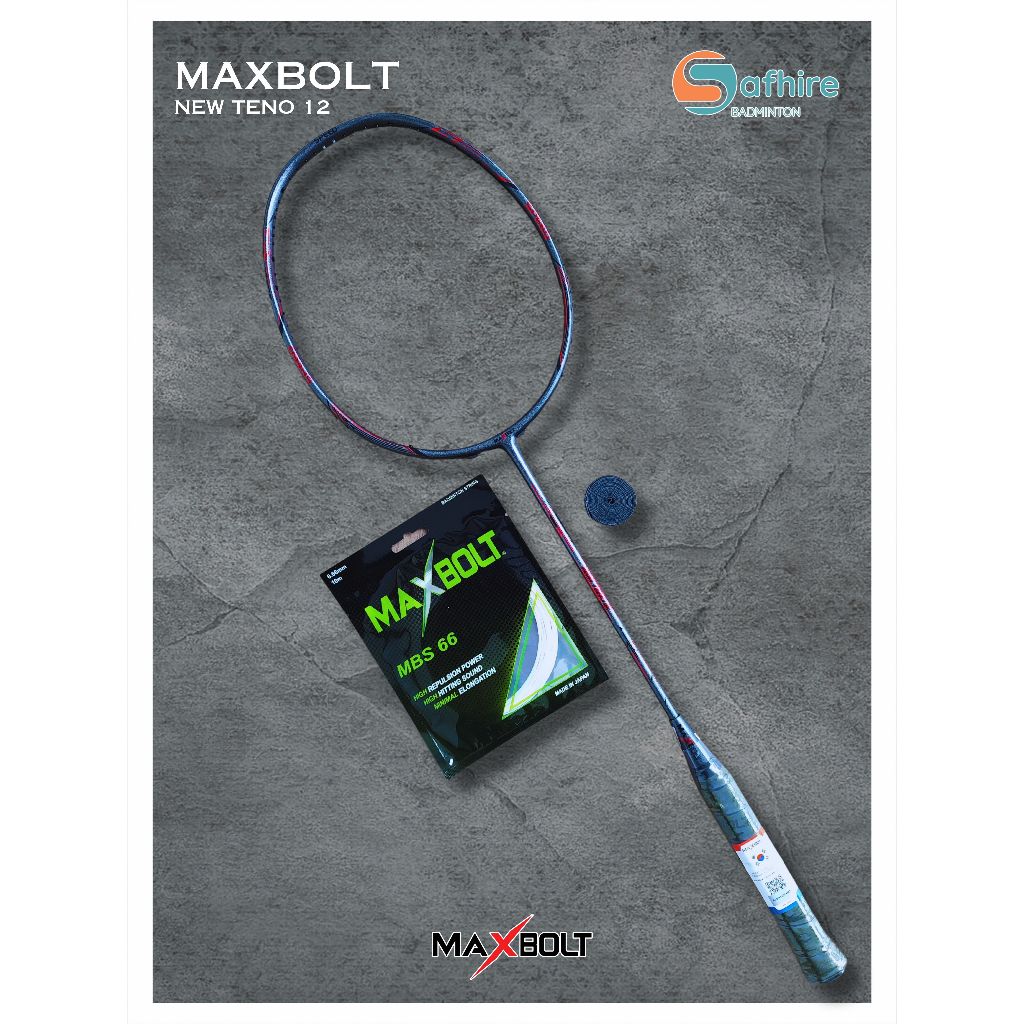 Jual Raket Badminton Maxbolt New Teno 12 Original | Shopee Indonesia