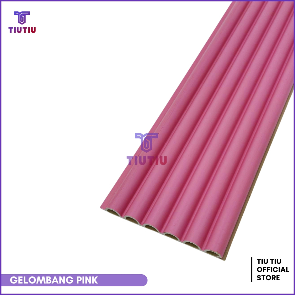 Jual WPC Wallpanel Gelombang 300cm x 15.5cm x 2.4cm | pvc Wall panel ...