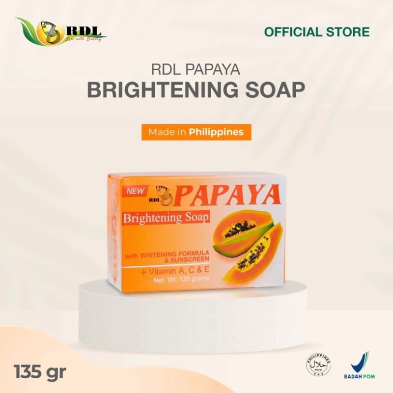 Jual Rdl Papaya Brightening Soap Sabun Papaya Sabun Cuci Muka