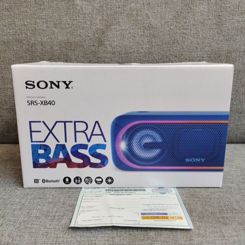 Jual Sony SRS XB40 Original Bluetooth Speaker Portable Nfc Garansi