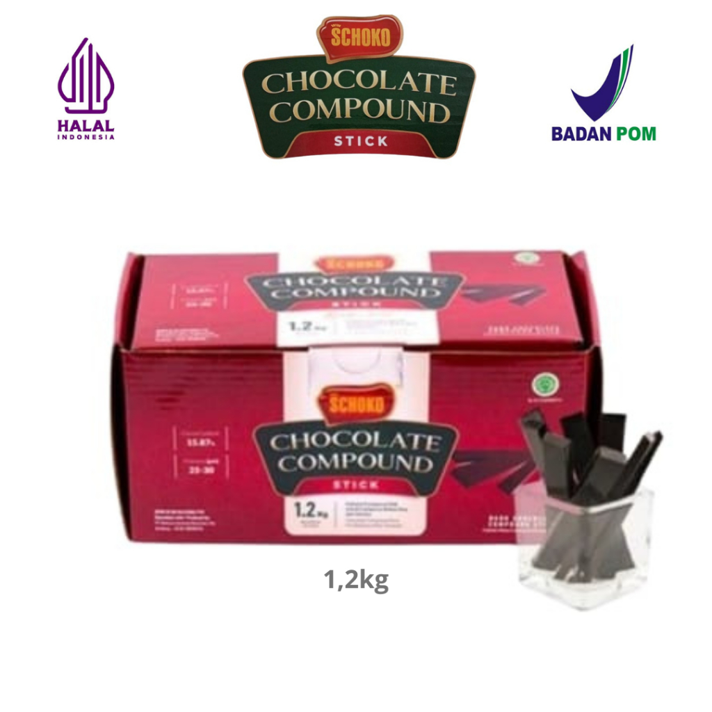 Jual SCHOKO Chocolate Compound Stick - 1,2 Kg / Coklat Stik / Baton ...