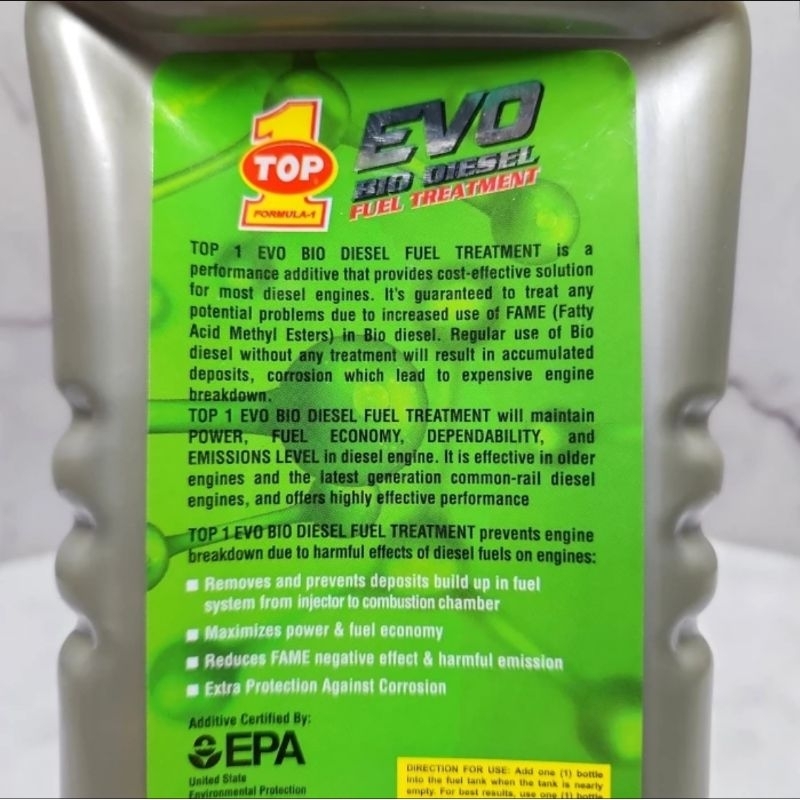 Jual TOP1/ TOP 1 EVO Bio Diesel Fuel Treatment/ Additive/ Fuel System ...