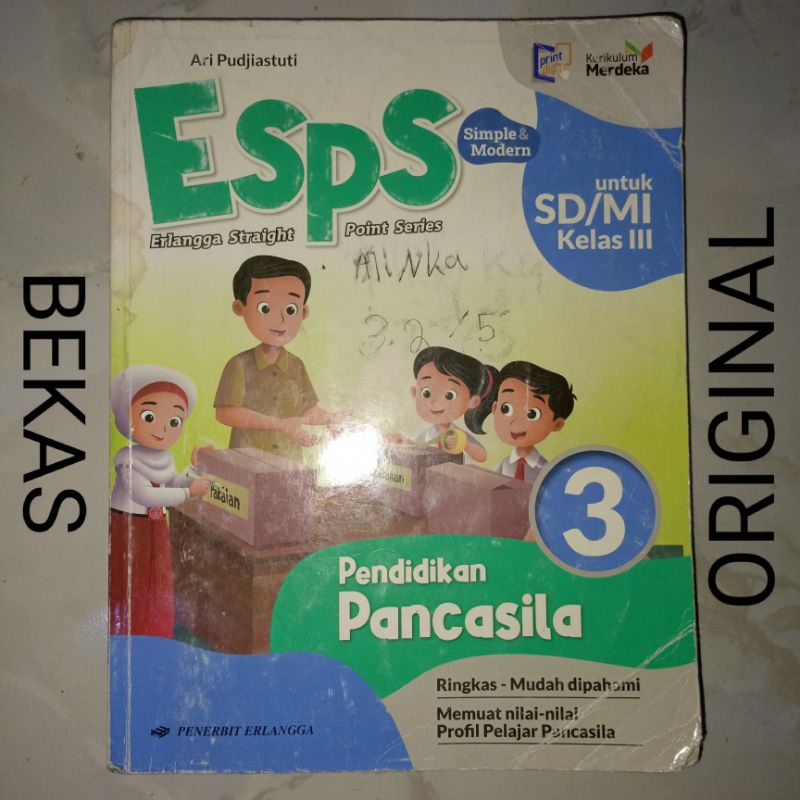 Jual Buku ESPS Pendidikan Pancasila Kewarganegaraan PPKN PKN kelas 3 ...