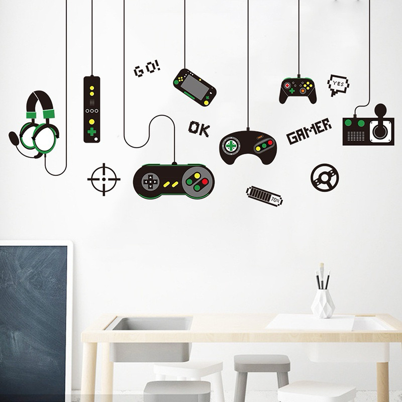 Jual wall sticker hiasan dekorasi kamar anak stiker dinding gambar game ...
