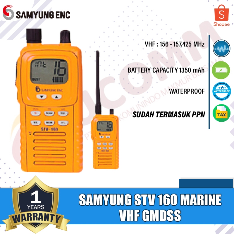 Jual SAMYUNG Stv160 Stv 160 Ht0 Vhf Marine Gmdss Emergency Radio ...