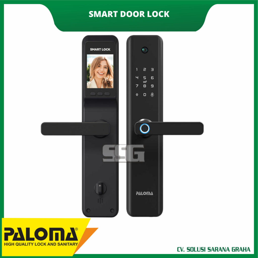 Jual Digital Lock Smart Home PALOMA Kunci Pintu Door Handle Pintar ...