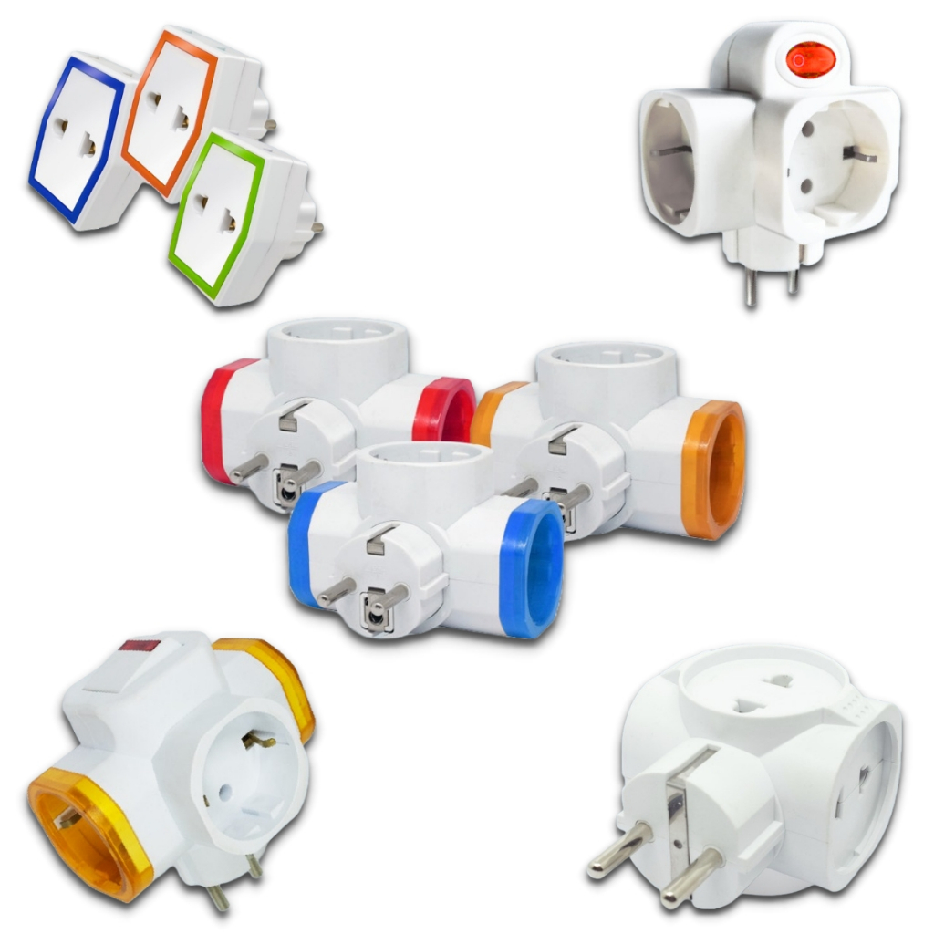 Jual Steker T Arde Cabang 3 4 Lubang Switch Tombol On Off Stop Kontak ...