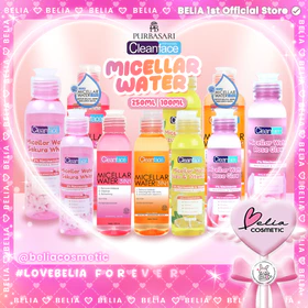 ❤ BELIA ❤ CLEAN FACE Micellar Water 100 Ml 250 Ml Micellar Water By Purbasari Pembersih Makeup