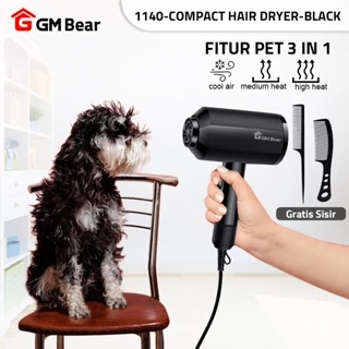 GM Bear Alat Pengering Rambut 1140 - Hair Dryer Multifungsi Pet Blower untuk Grooming Hewan Bulu Kucing/Anjing
