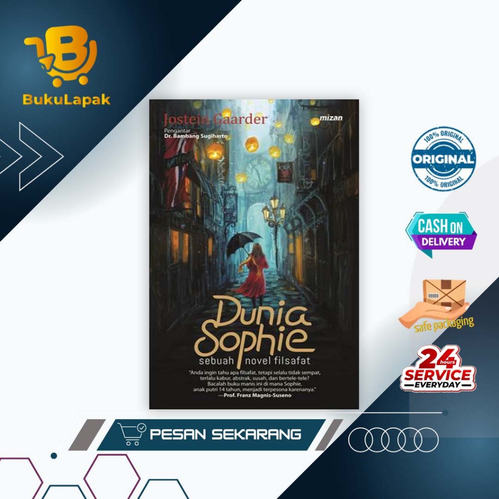 Jual Buku Buku Novel - Dunia Sophie - Jostein Gaarder - Mizan | Shopee ...