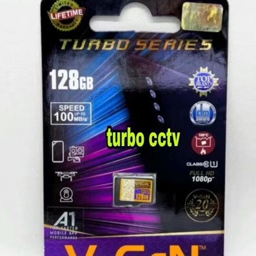 Jual MEMORY MICRO SD V-GEN TURBO 128 GB CLAS 10 ORIGINAL VGEN | Shopee ...