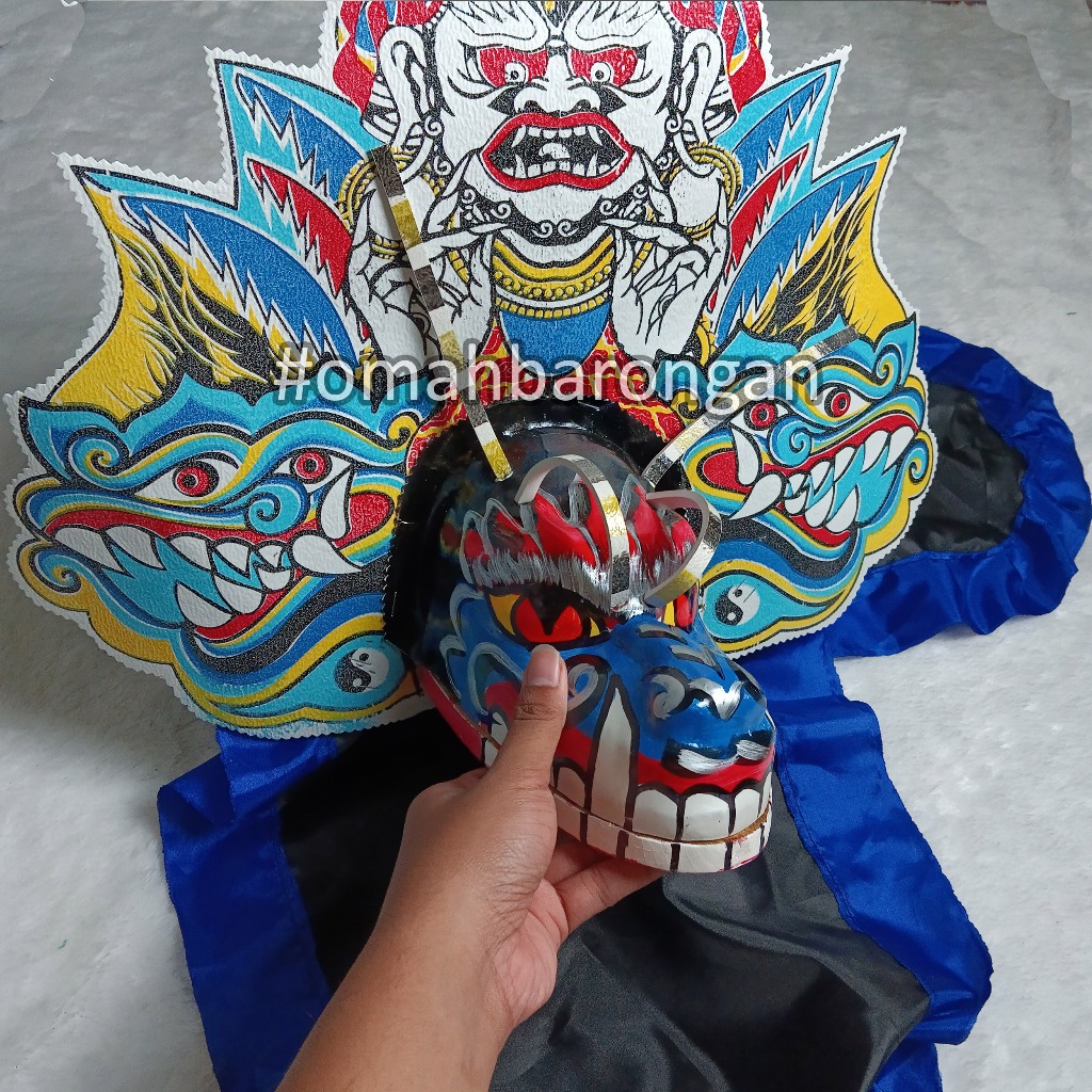 Jual Barongan Anak Caplokan Spon Devil Buto Biru Ukuran Besar Full Free ...