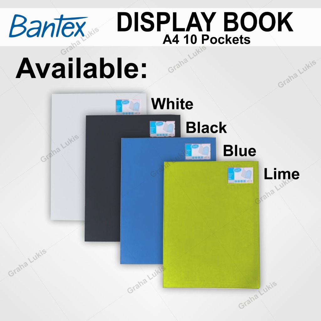 Jual Bantex Display Book A4 Potrait Landscape (10 pockets) | Shopee ...