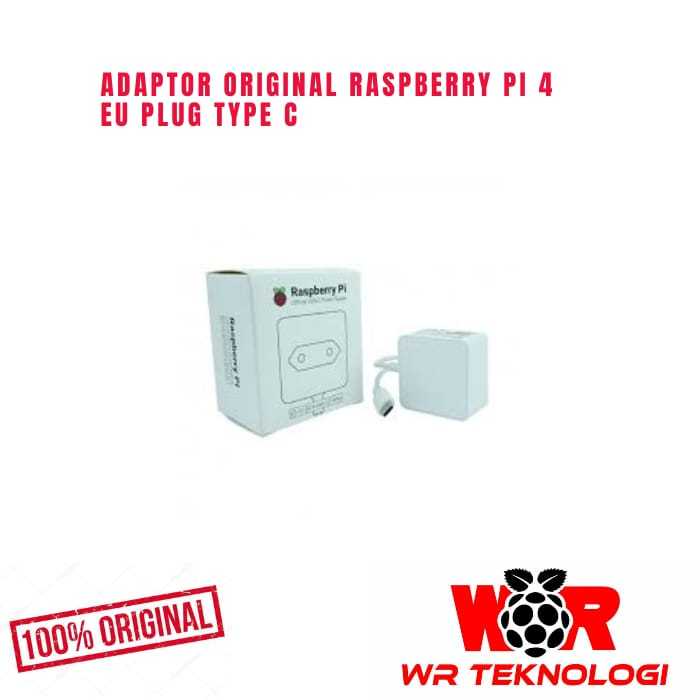 Jual Adaptor Raspberry Pi 4 Original Official resmi | Shopee Indonesia