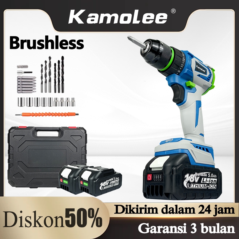 Jual Kamolee Mm Bor Listrik Lithium Brushless Motorcocok Untuk Kayu Dan Baja Karbon Rendah