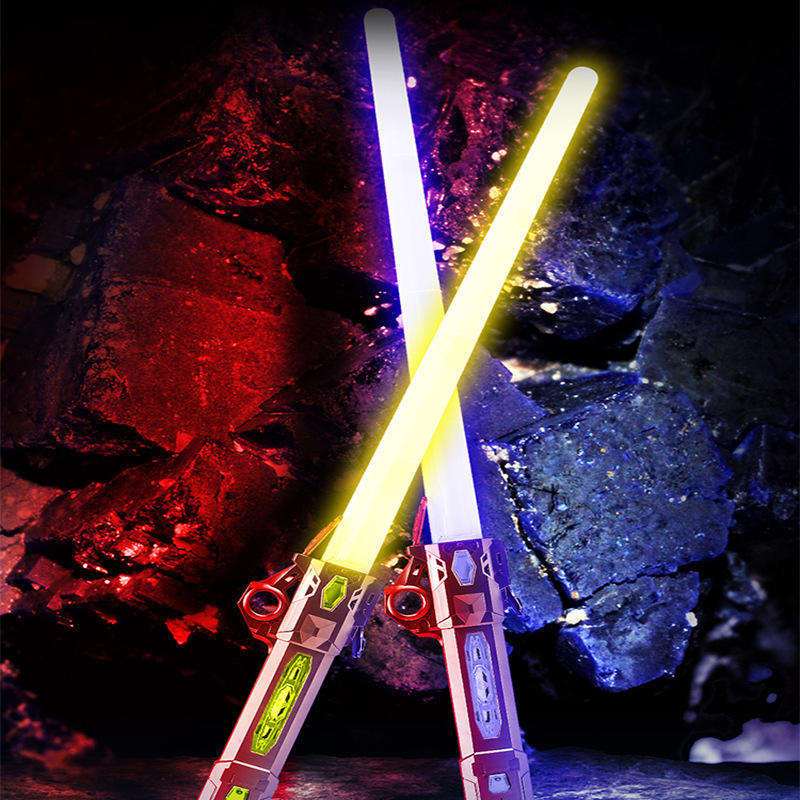 Jual Pedang Teleskopik Plastik Lightsaber 7 Warna Mainan Berubah Cahaya ...