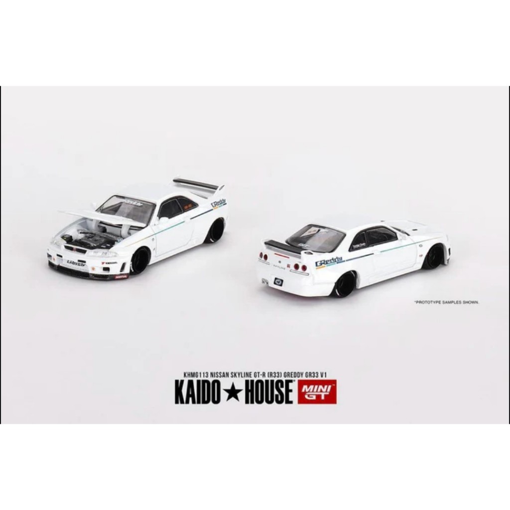 Jual Mini GT x Kaido House KHMG 113 Nissan Skyline GT-R (R33) Greddy ...