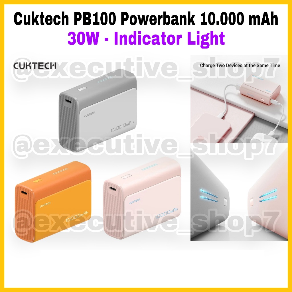 Jual Cuktech PB100 Powerbank 10.000 mAh - 30W - Indicator Light ...