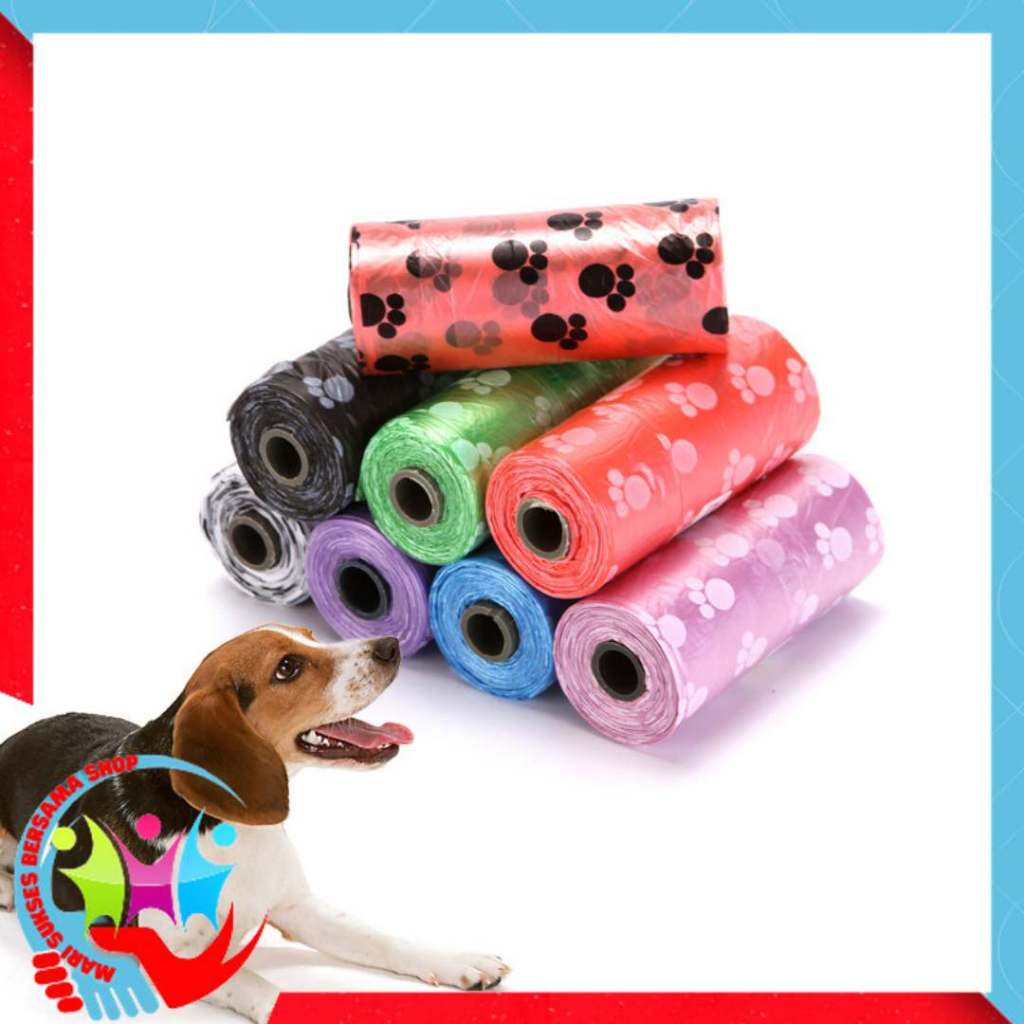 Jual MSBS Kantong Platik Sampah Poop Hewan Peliharaan Motif Jejak Kaki ...