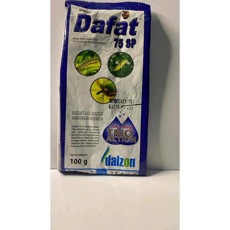 Jual Insektisida DAFAT 75 SP 100 gram bahan aktif Asefat | Shopee Indonesia